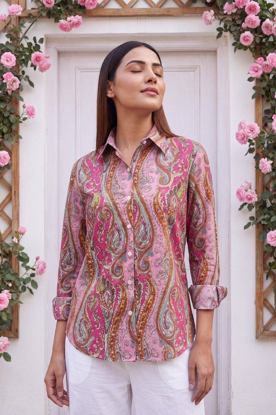 Blush Quartz Cotton Shirt — image 9