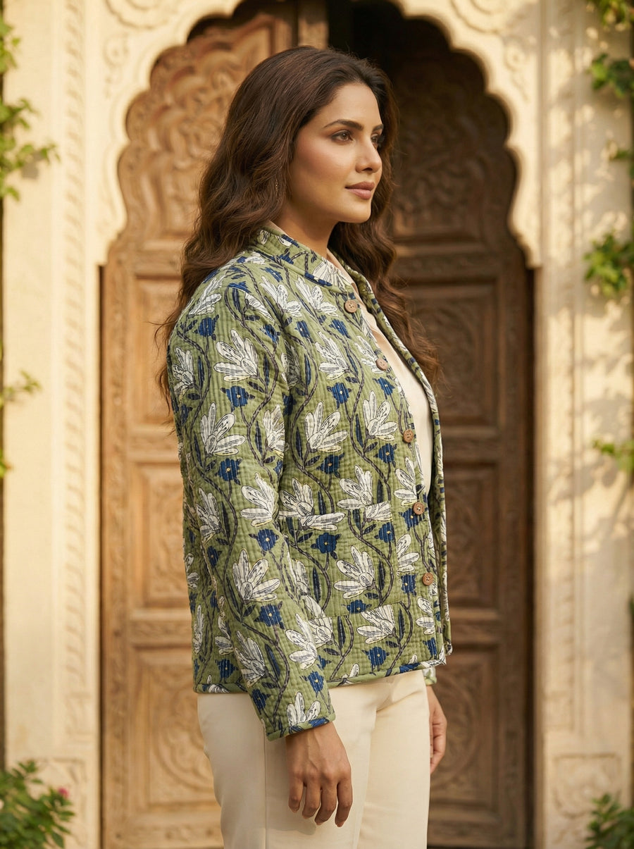 Fernway Cotton Reversible Quilted Jacket — image 7
