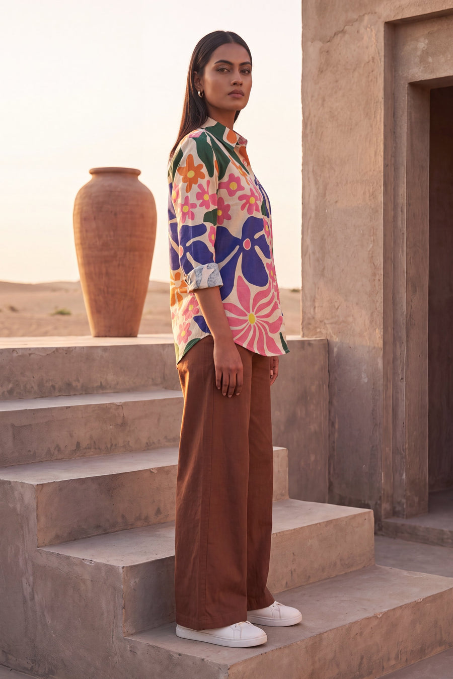 Sandstone Beige Cotton Shirt — image 10