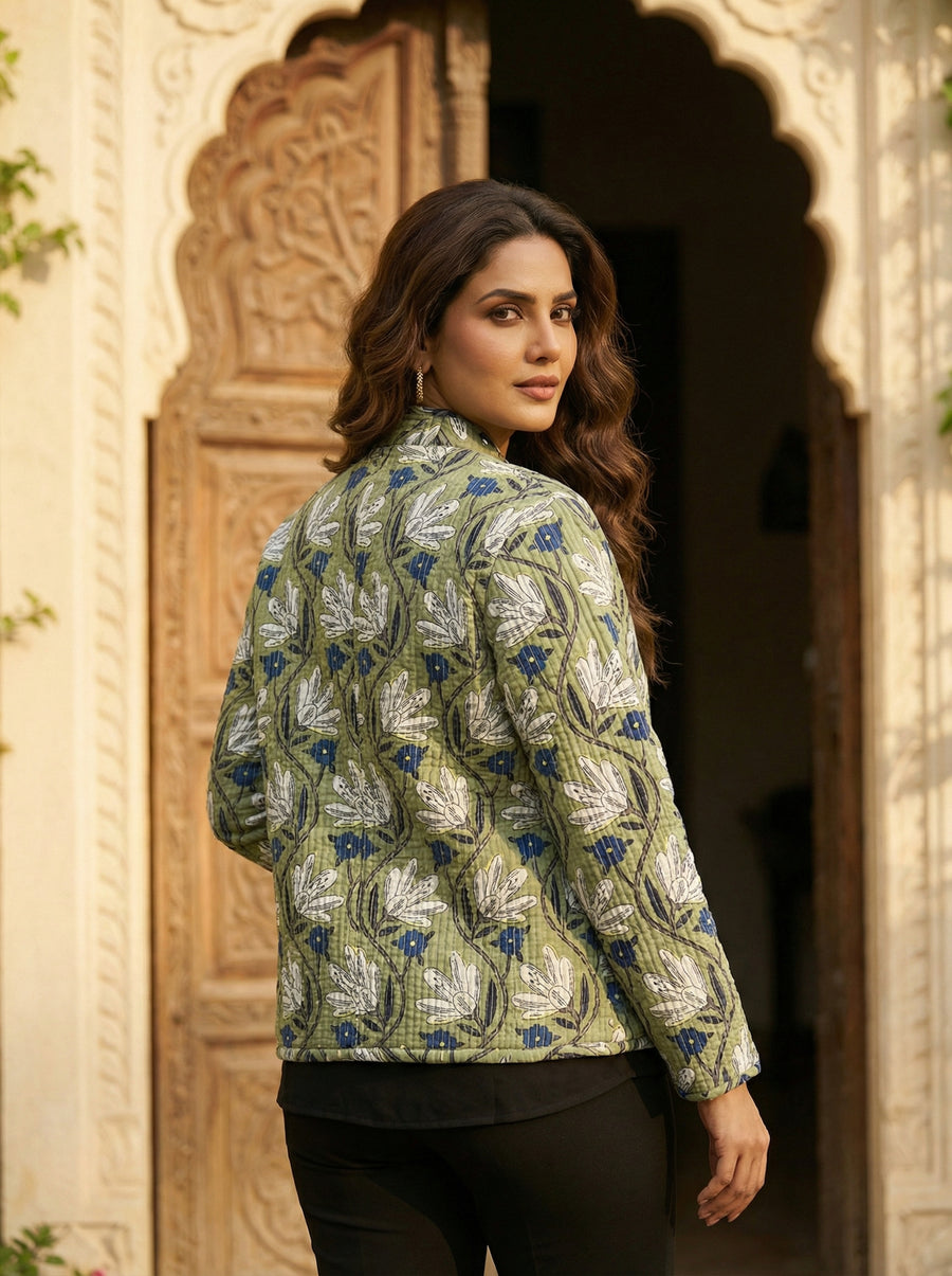 Fernway Cotton Reversible Quilted Jacket — image 8