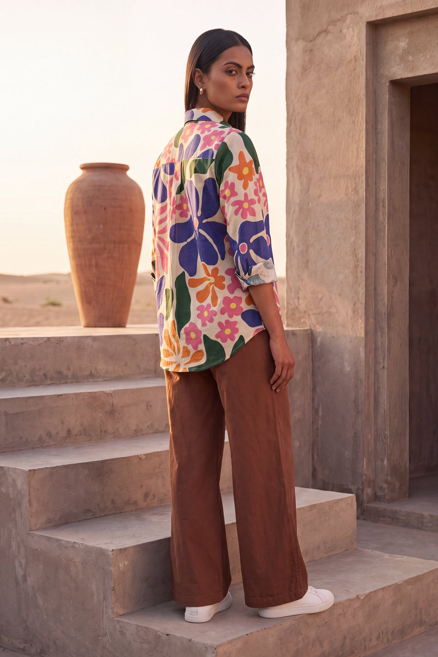 Sandstone Beige Cotton Shirt — image 11