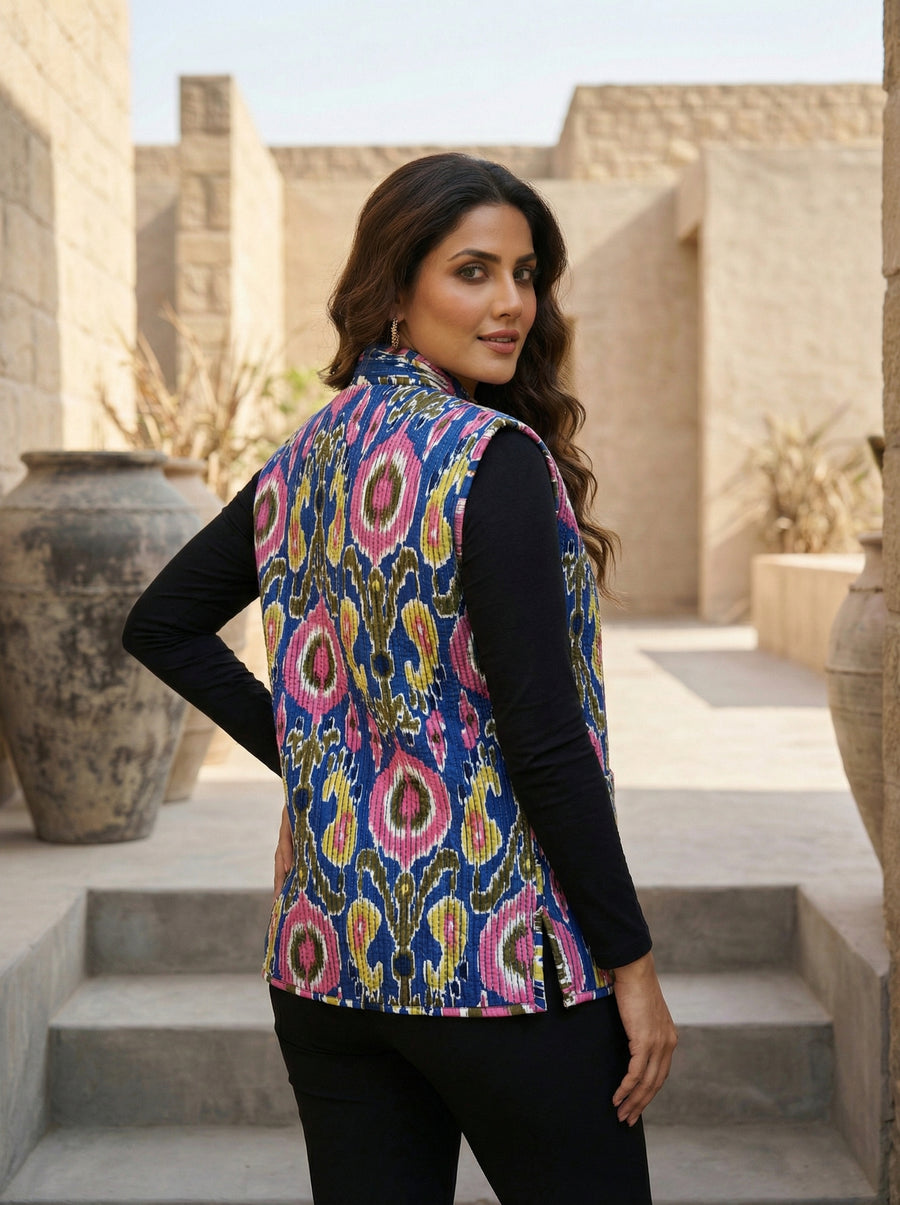 Cobalt Motion Cotton Reversible Quilted Jacket — image 8