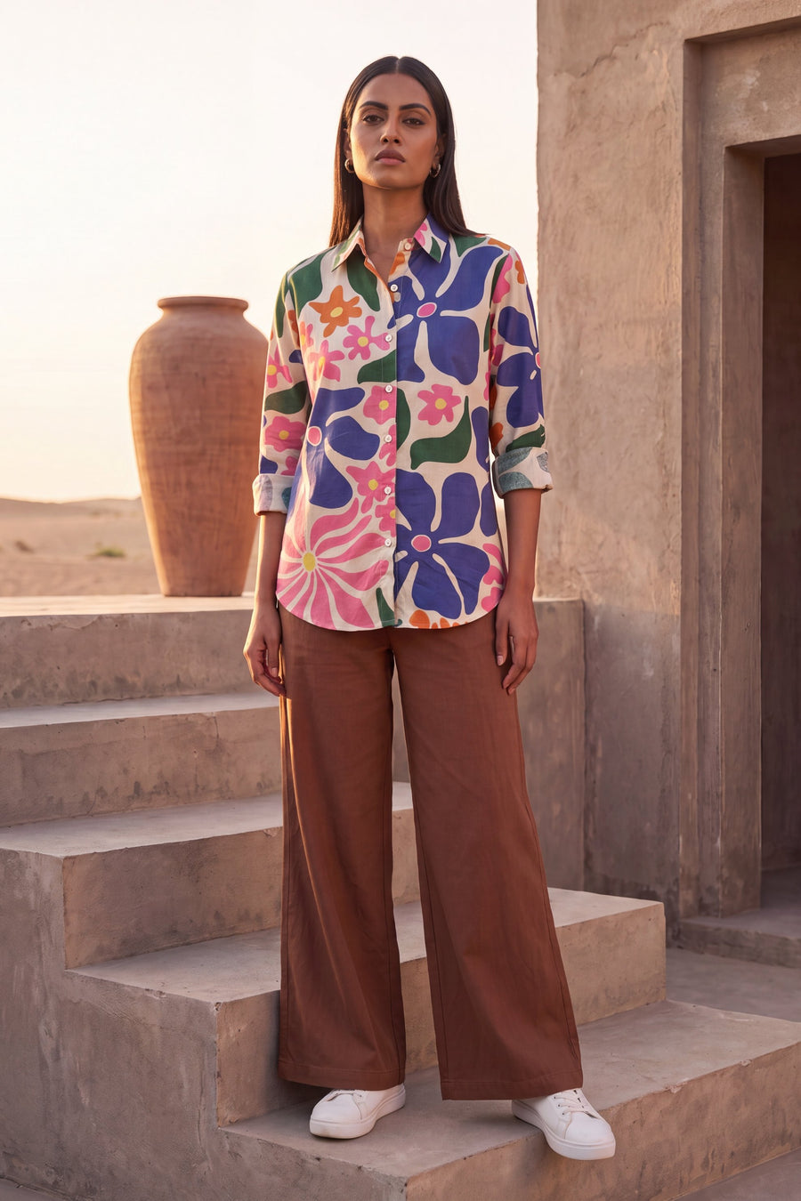 Sandstone Beige Cotton Shirt — image 12