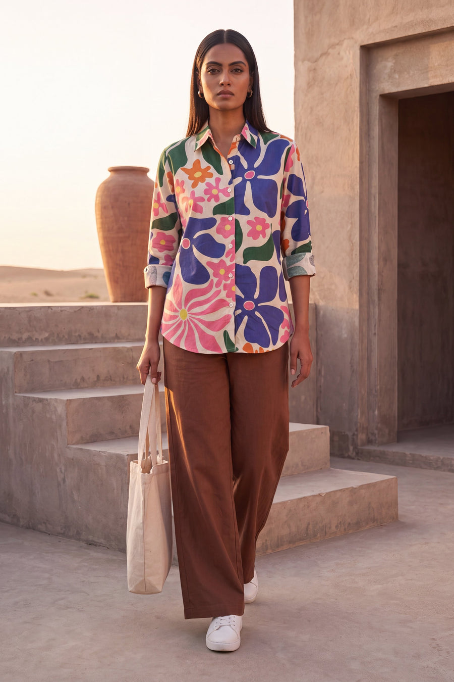 Sandstone Beige Cotton Shirt — image 14