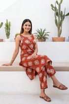 Cherrywood Ease Sleeveless Cotton Co-ord Set
