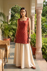 Hearthstone Red Square Neck Cotton Top