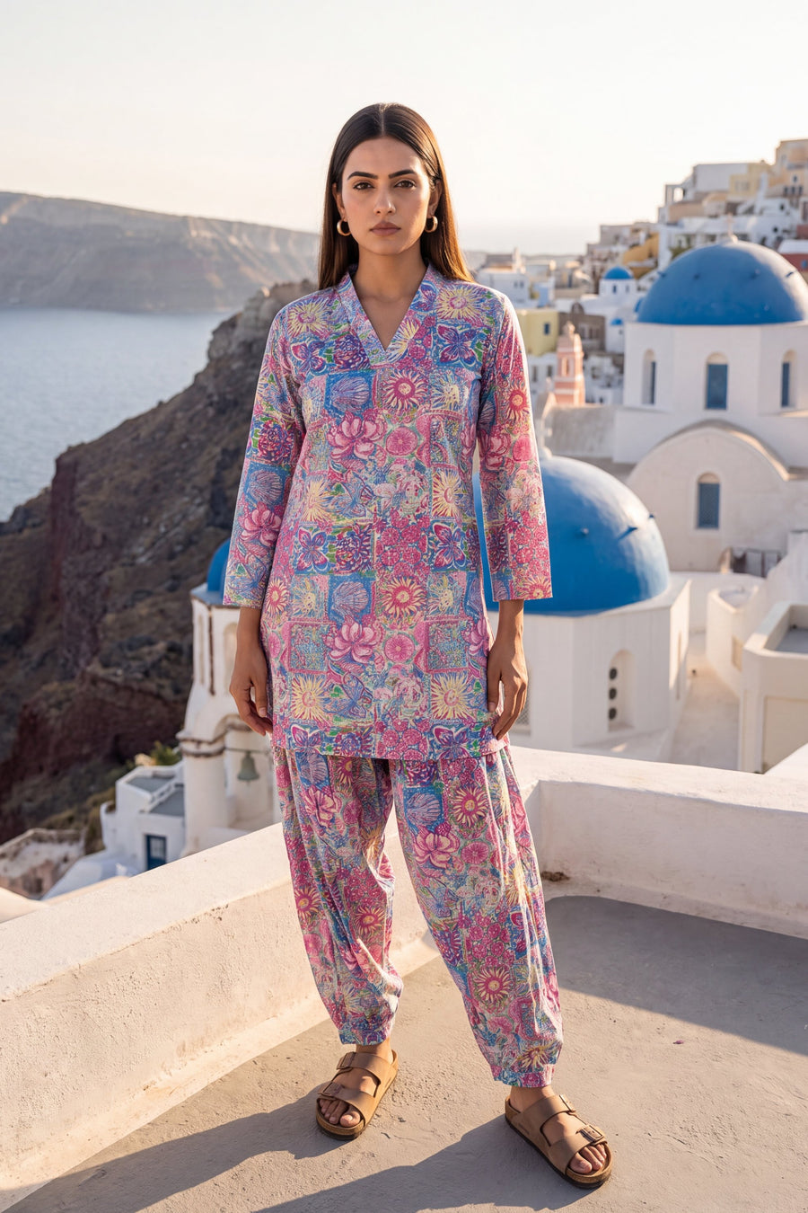 Violet Mirage Cotton Farshi Salwar Set — image 11