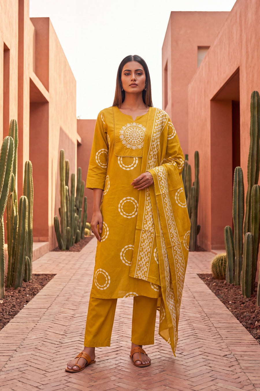 Butter Haven Cotton Dupatta Set — image 9