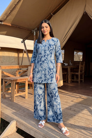Indigo Vine Cotton Co-ord Set