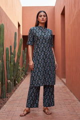 Sonata Sage Mandarin Cotton Co-ord Set