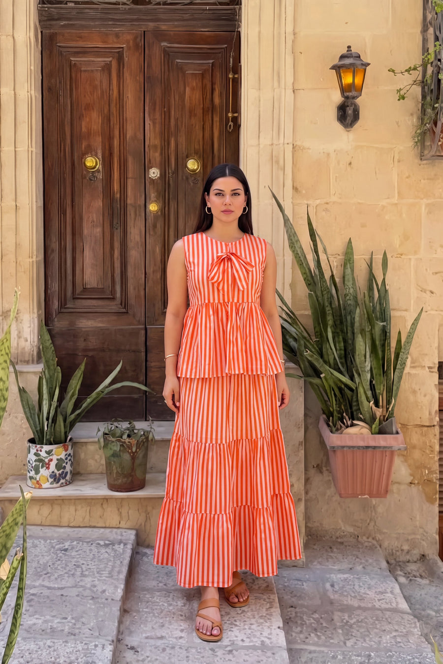 Amber Tiered Cotton Skirt Set — image 10