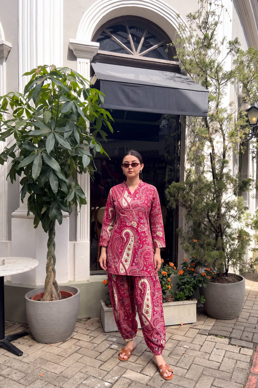 Rani Paisley Cotton Farshi Salwar Set — image 12