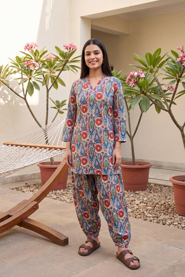 Spectra Drift Cotton Farshi Salwar Set