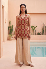 Cabernet Reverie Halter Cotton Top