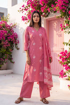 Boudoir Blush Cotton Dupatta Set