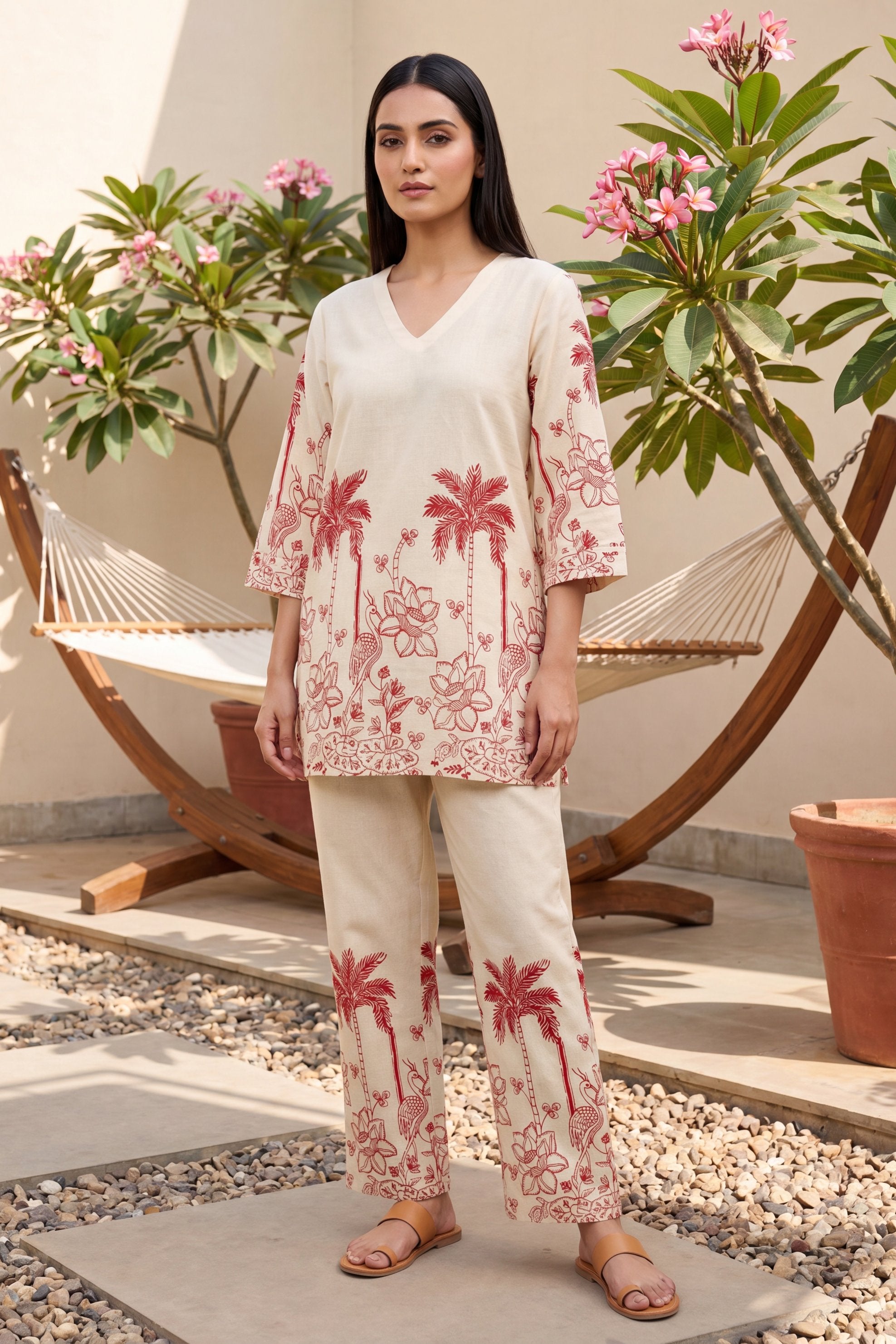 Wildflower Bloom Floral Cotton Flex Co-ord Set