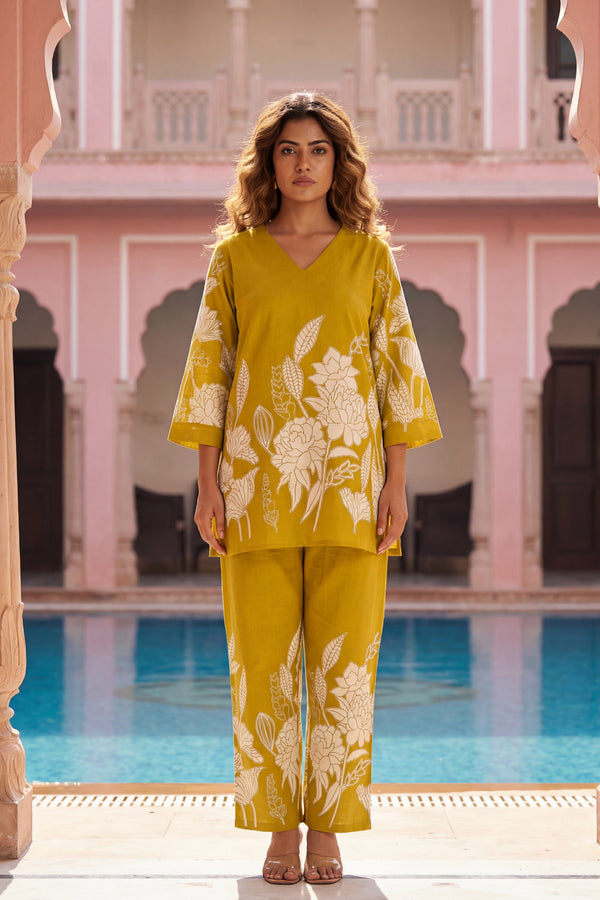 Mustard Gardens Heritage Cotton Flex Co-ord Set