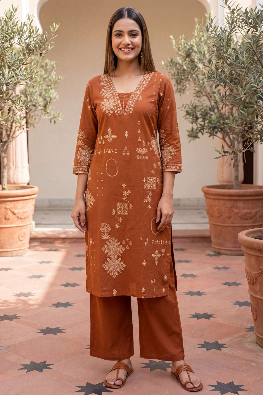 Amber Grove Cotton Dupatta Set — image 11
