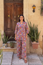 Amethyst Bloom Angrakha Cotton Co-ord Set