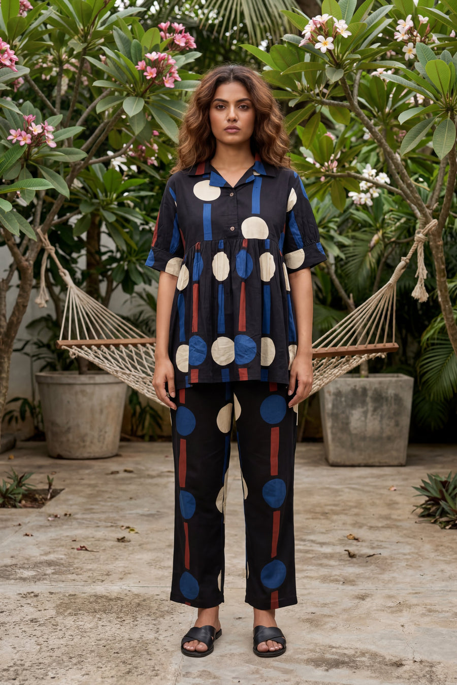 Ebony Canvas Black Cotton Co-ord Set — image 5