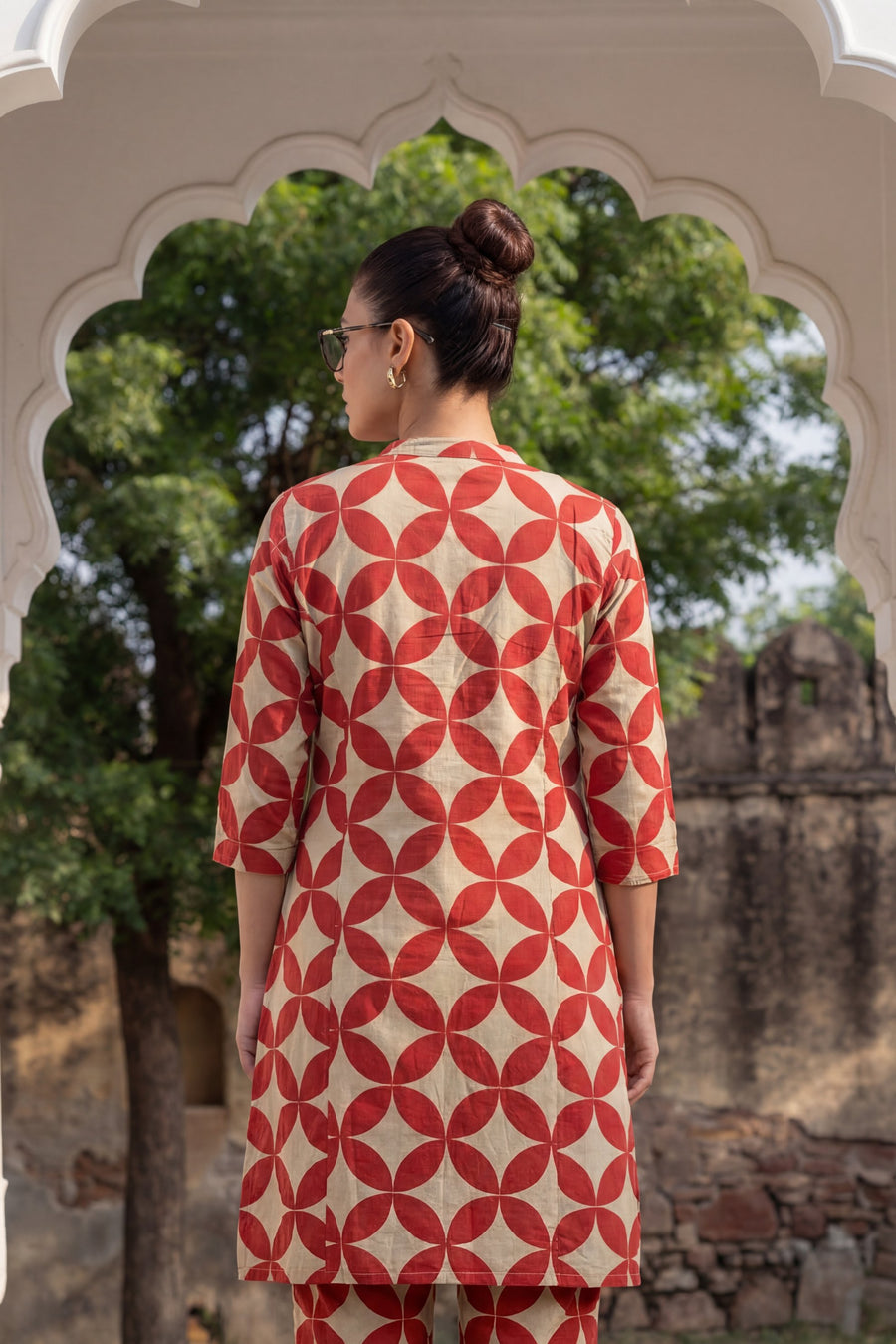 Brick Pinwheel Graphic Cotton Co-ord Set — image 10