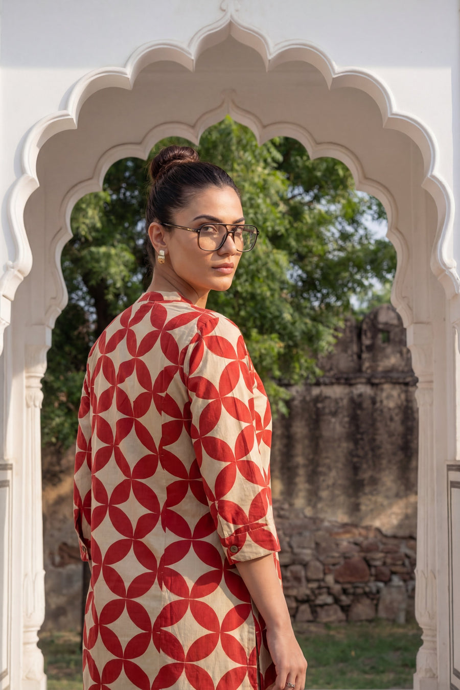 Brick Pinwheel Graphic Cotton Co-ord Set — image 5