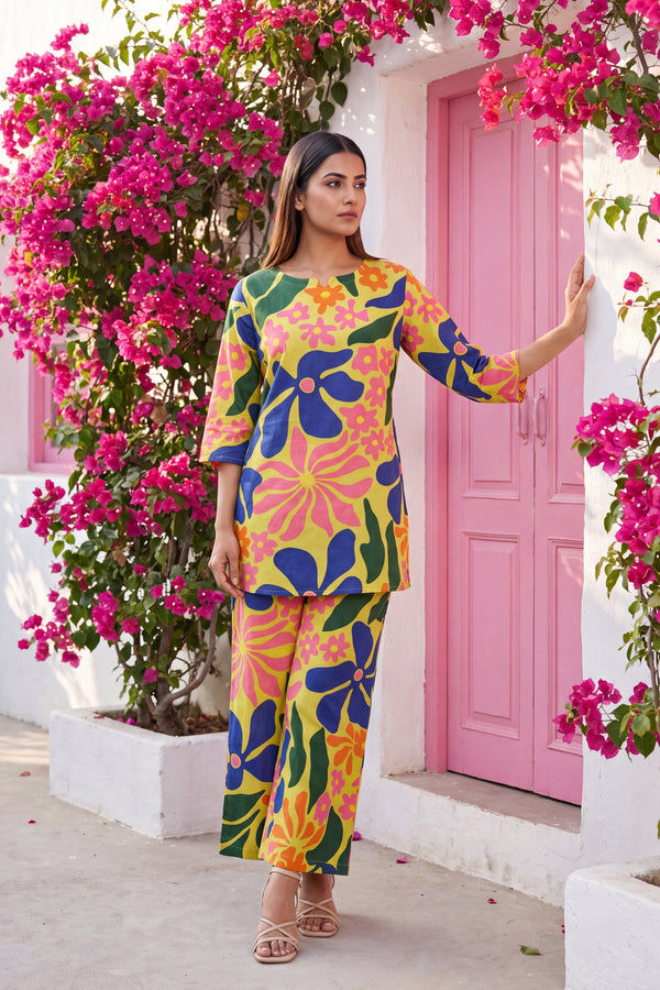 Cedarwood Olive Cotton Co-ord Set