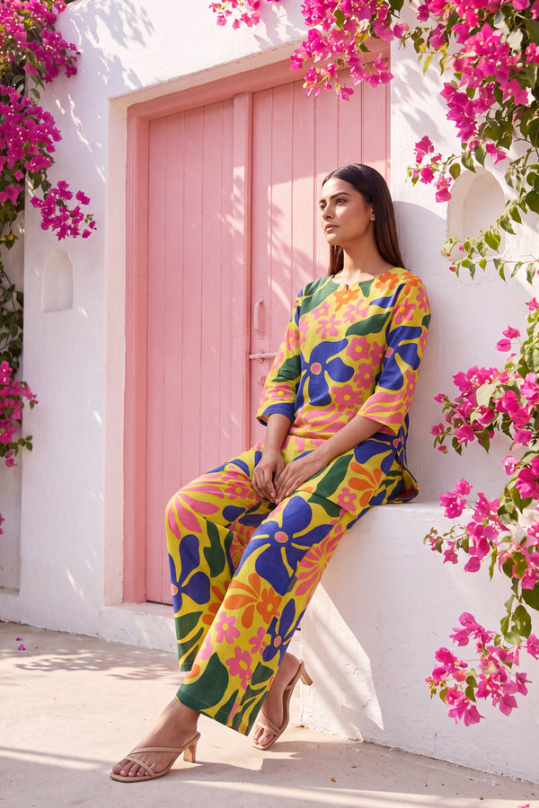 Cedarwood Olive Cotton Co-ord Set