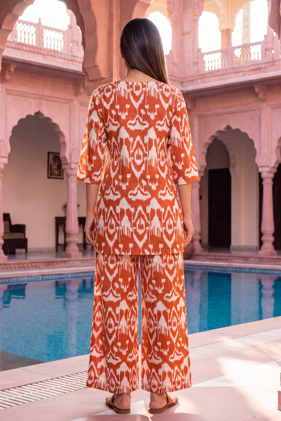 Copper Pumpkin Cotton Co-ord Set — image 3