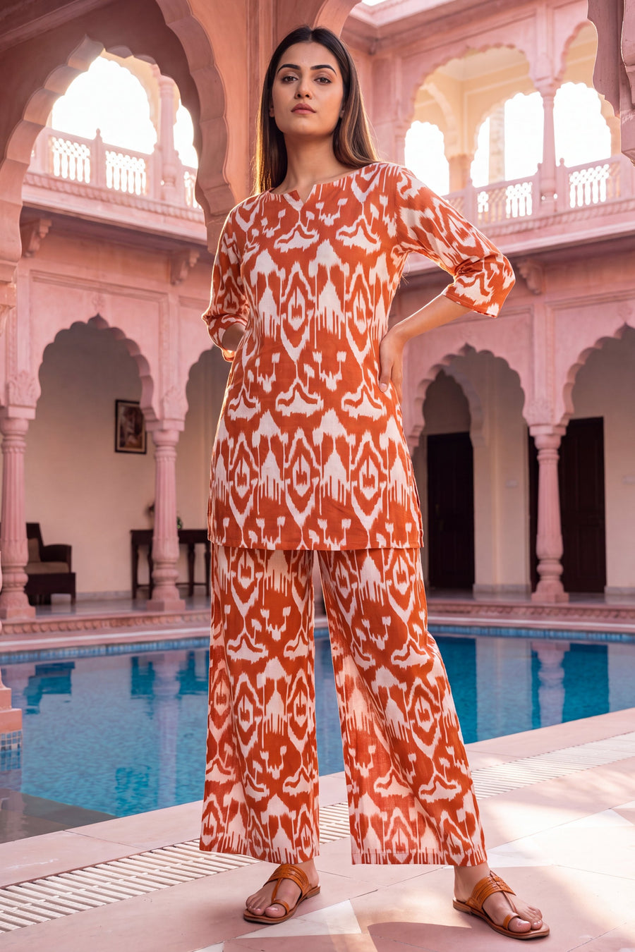 Copper Pumpkin Cotton Co-ord Set — image 6