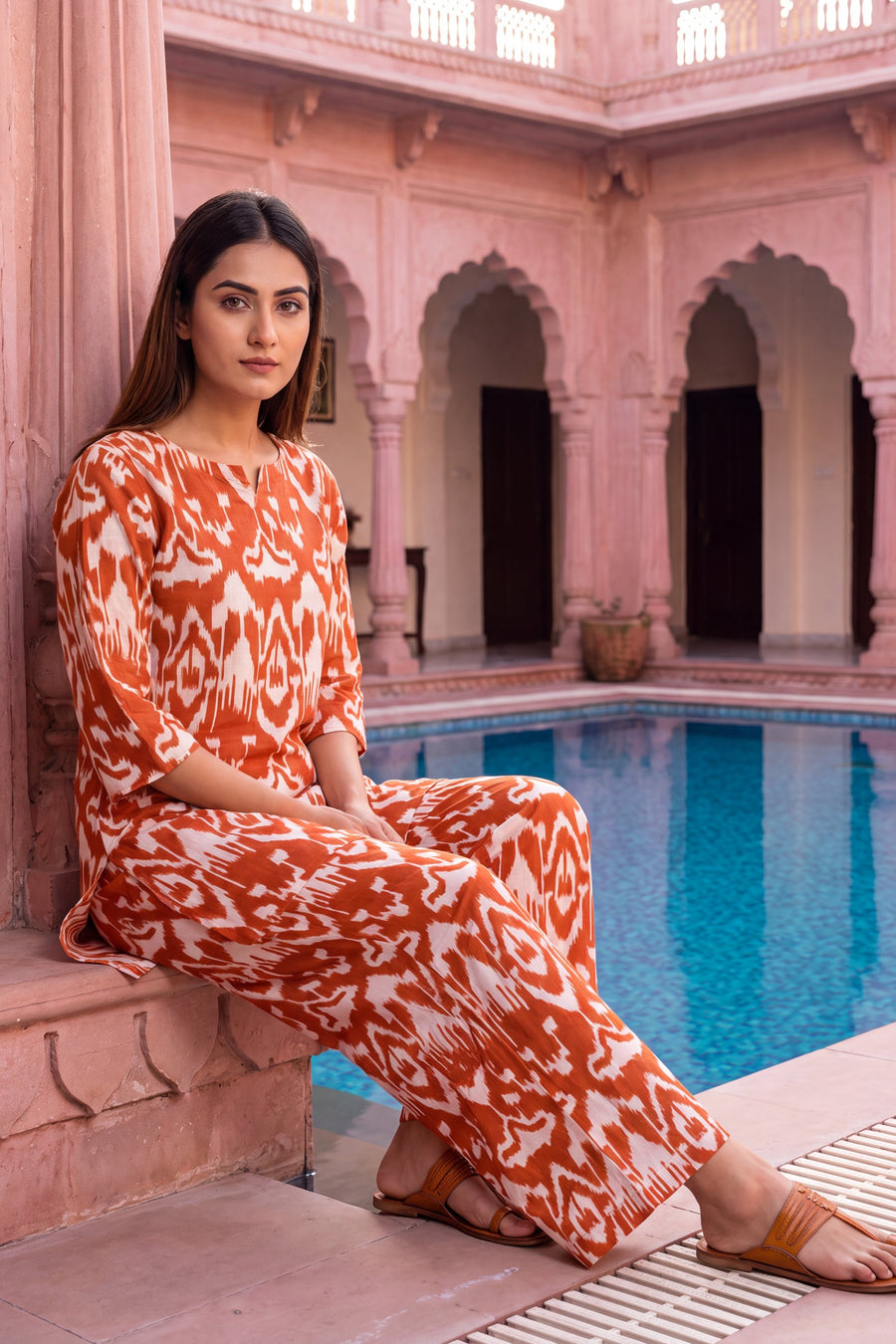 Copper Pumpkin Cotton Co-ord Set — image 7