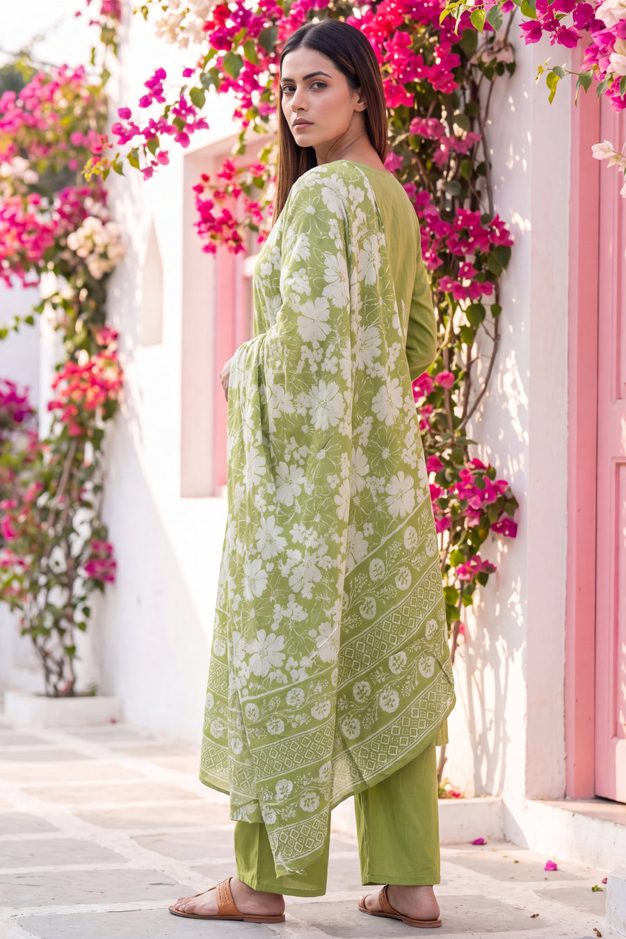 Veranda Fern Cotton Dupatta Set — image 11