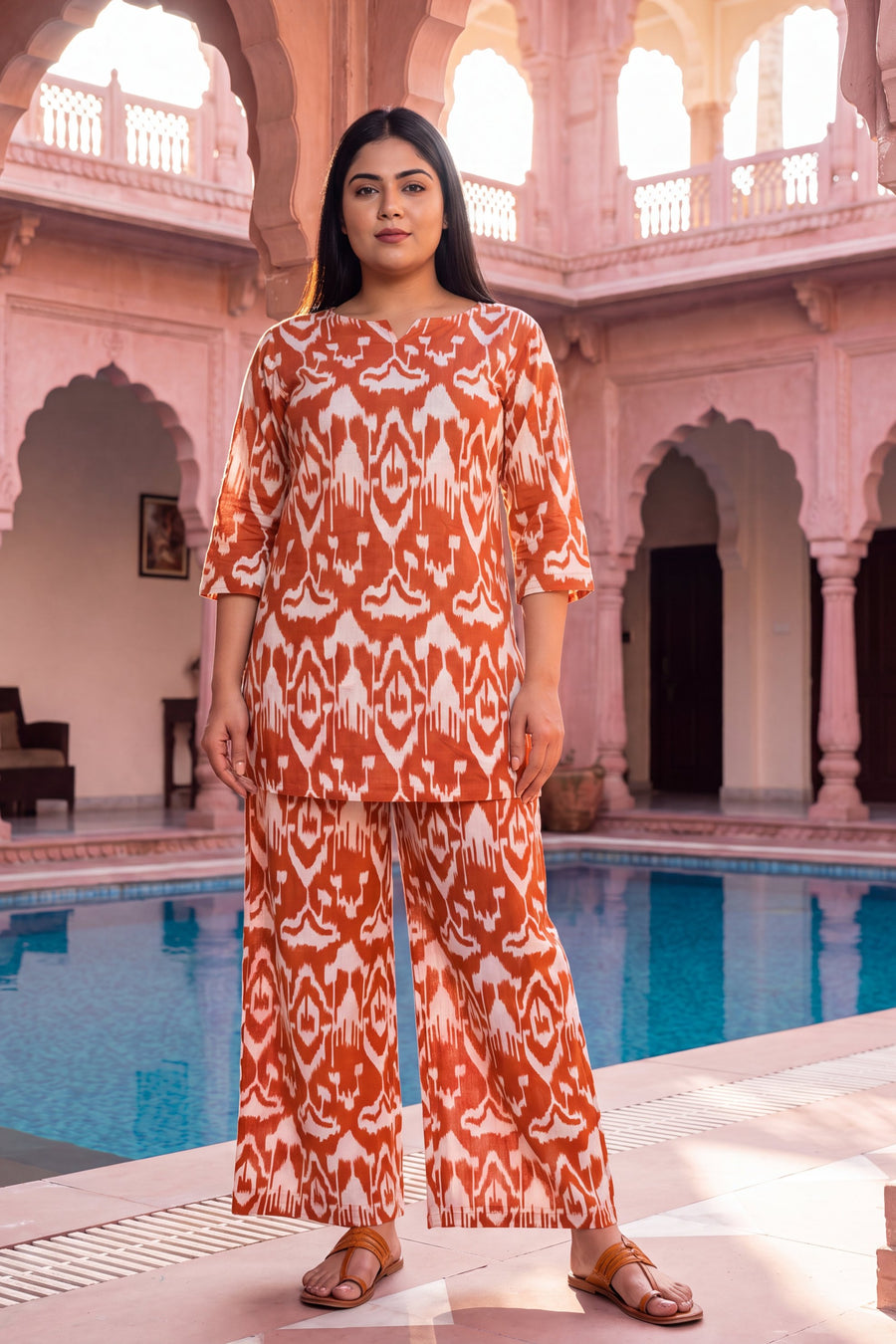 Copper Pumpkin Cotton Co-ord Set — image 11