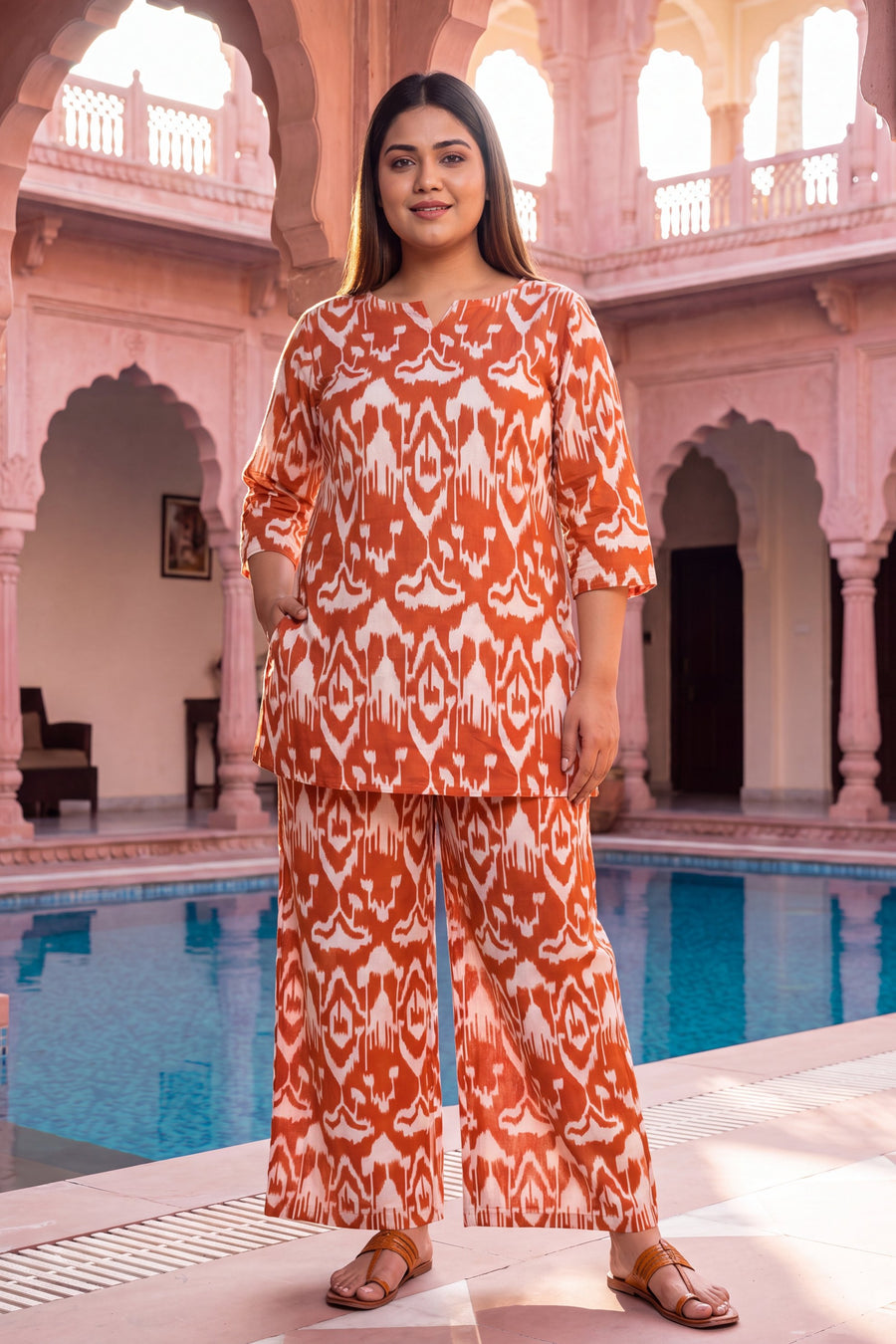 Copper Pumpkin Cotton Co-ord Set — image 12