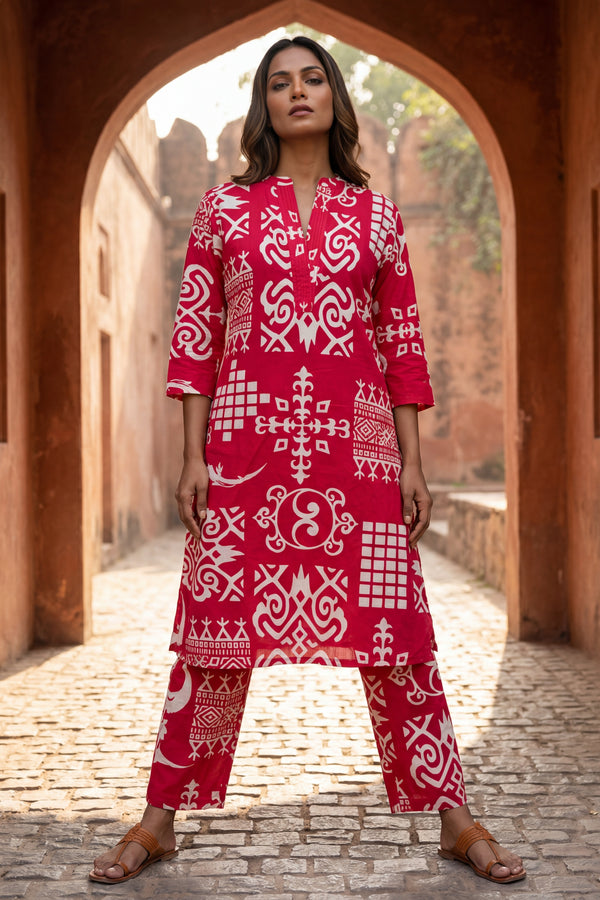 Traditional Pattern Heritage Cotton Co-ord Set
