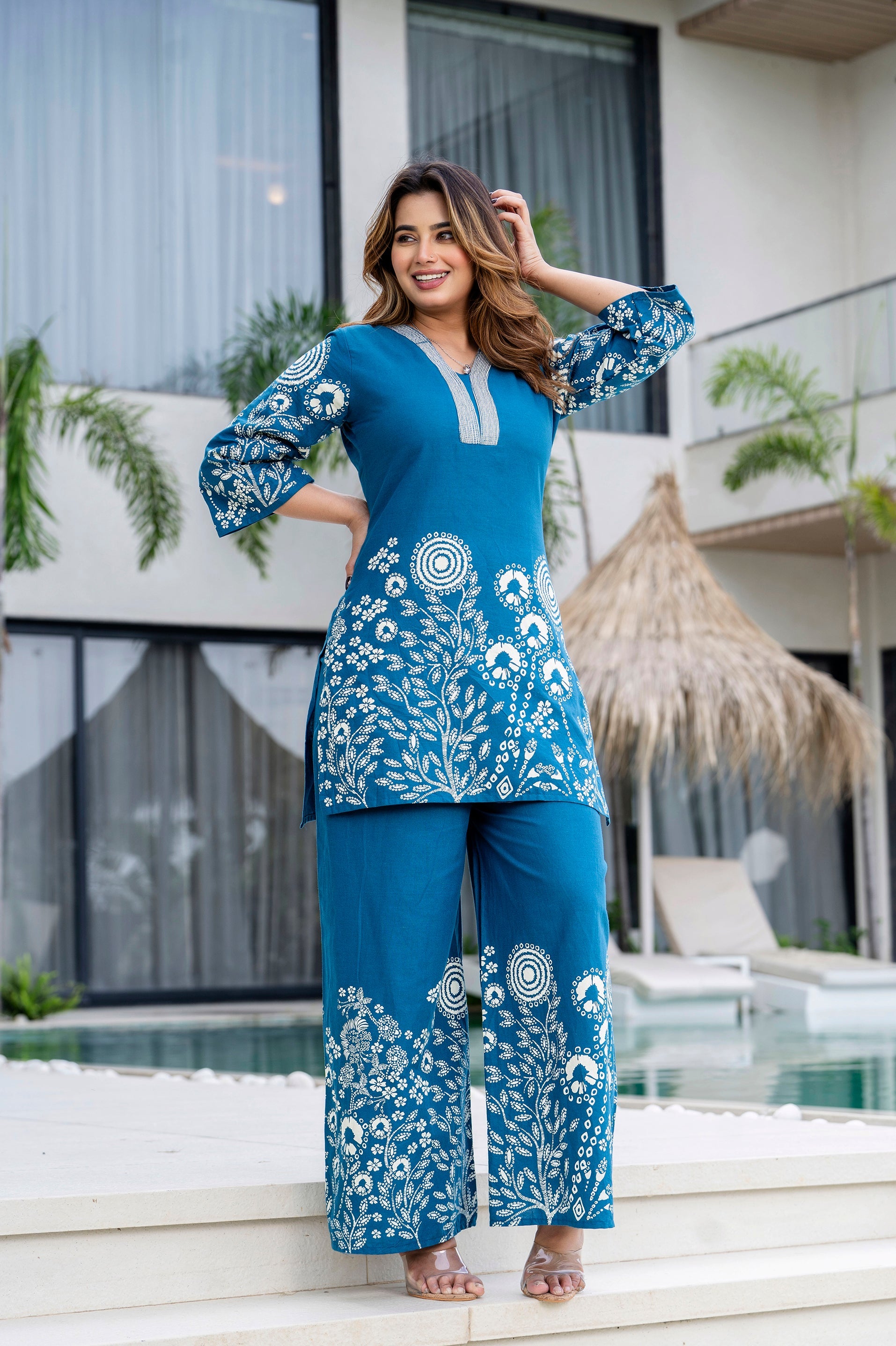 Blue Drift Cotton Flex Co-ord Set from Me&My