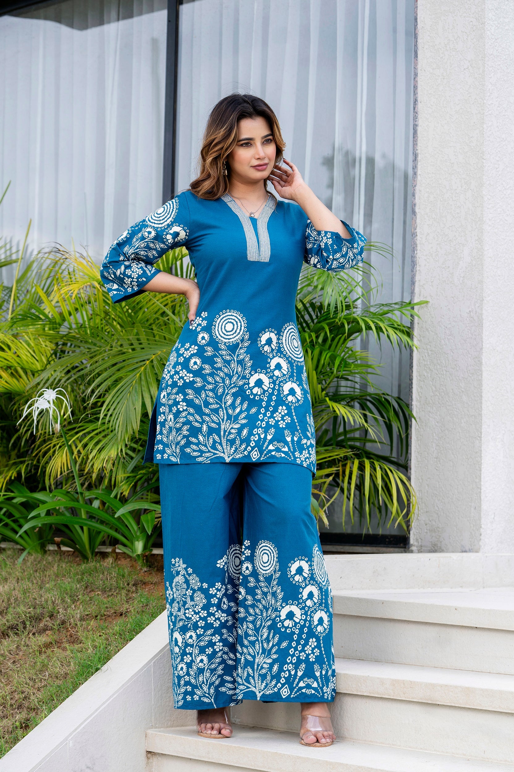 Blue Drift Cotton Flex Co-ord Set from Me&My