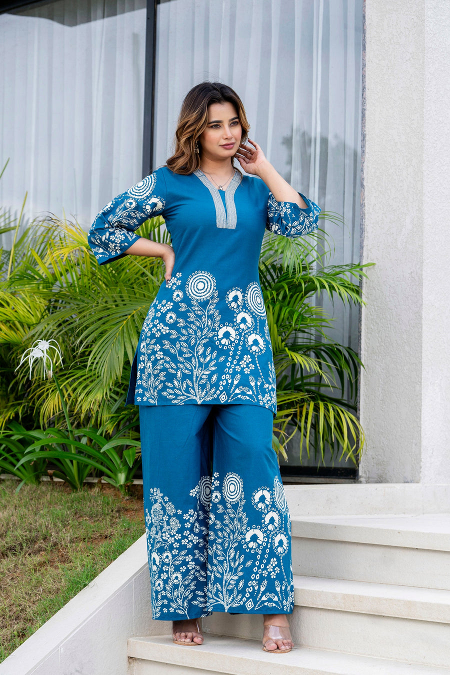 Blue Drift Cotton Flex Co-ord Set — image 9