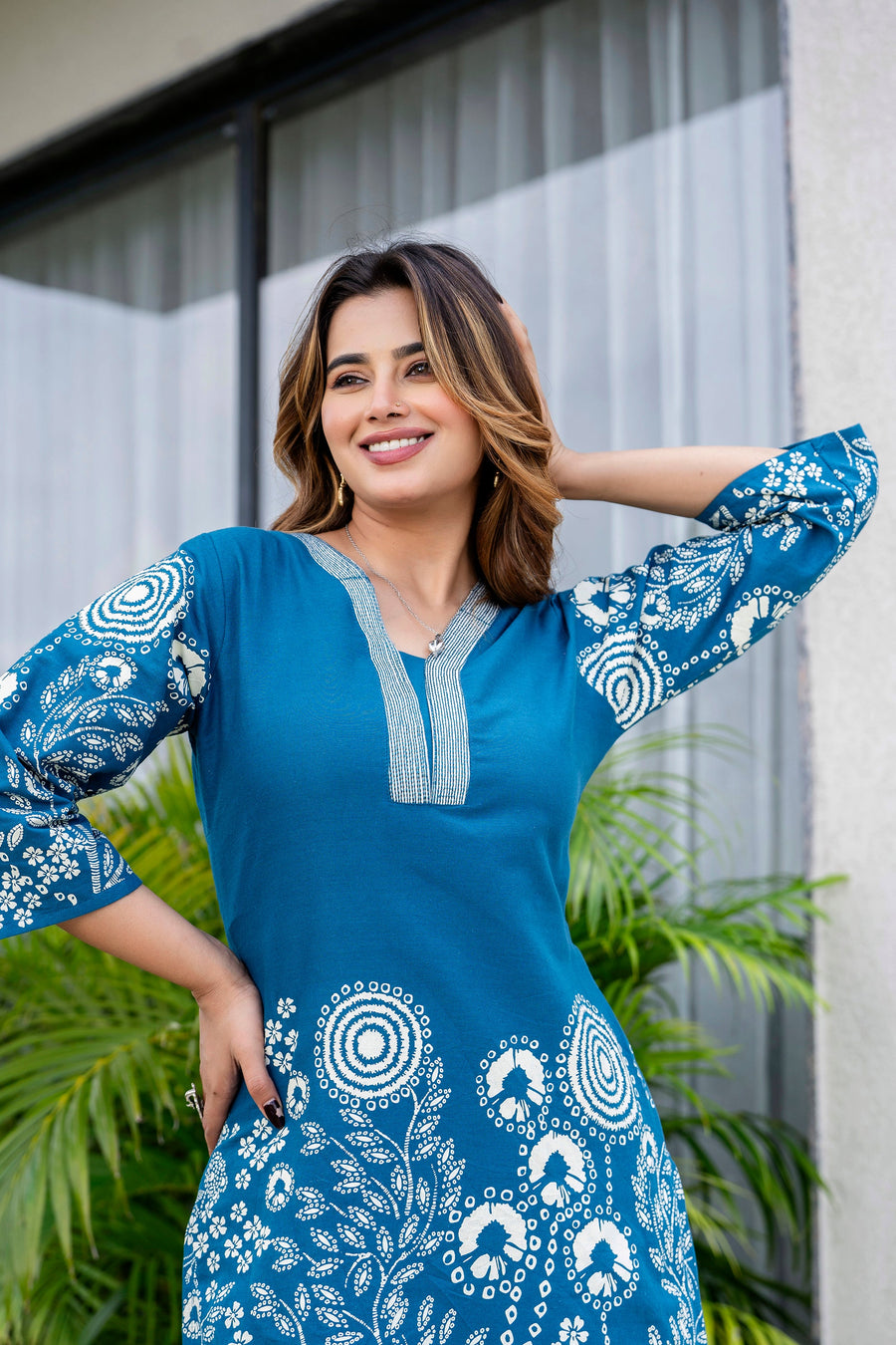 Blue Drift Cotton Flex Co-ord Set — image 5