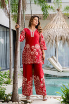 Merlot Motion Cotton Flex Co-ord Set