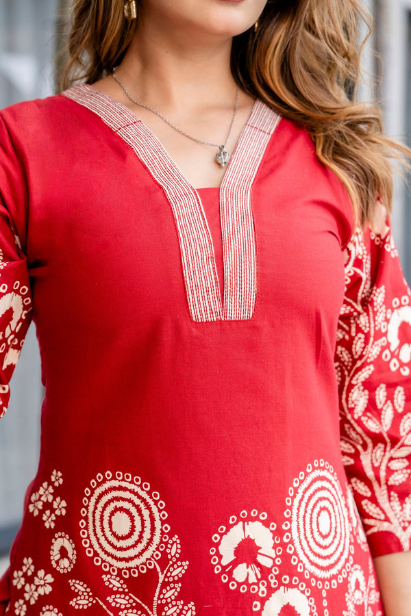 Merlot Motion Cotton Flex Co-ord Set