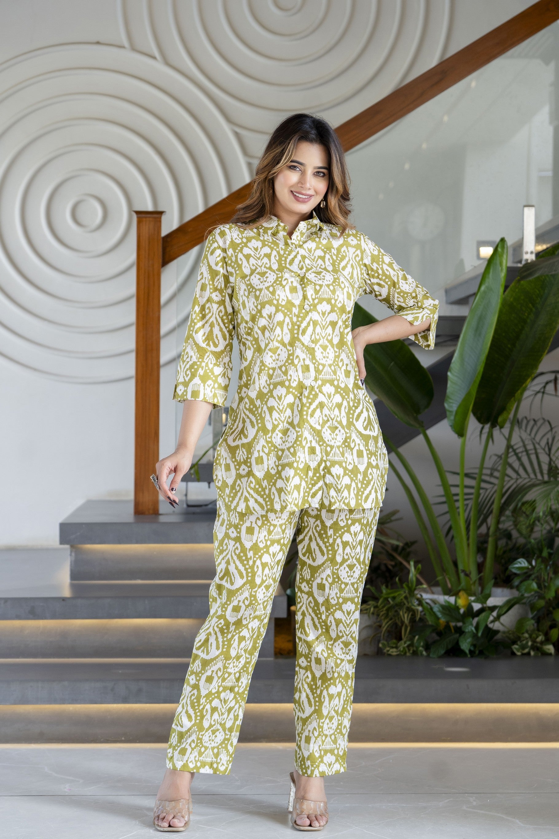 Fernmaze Cotton Co-ord Set