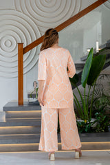 Saffron Sketch Cotton Co-ord Set