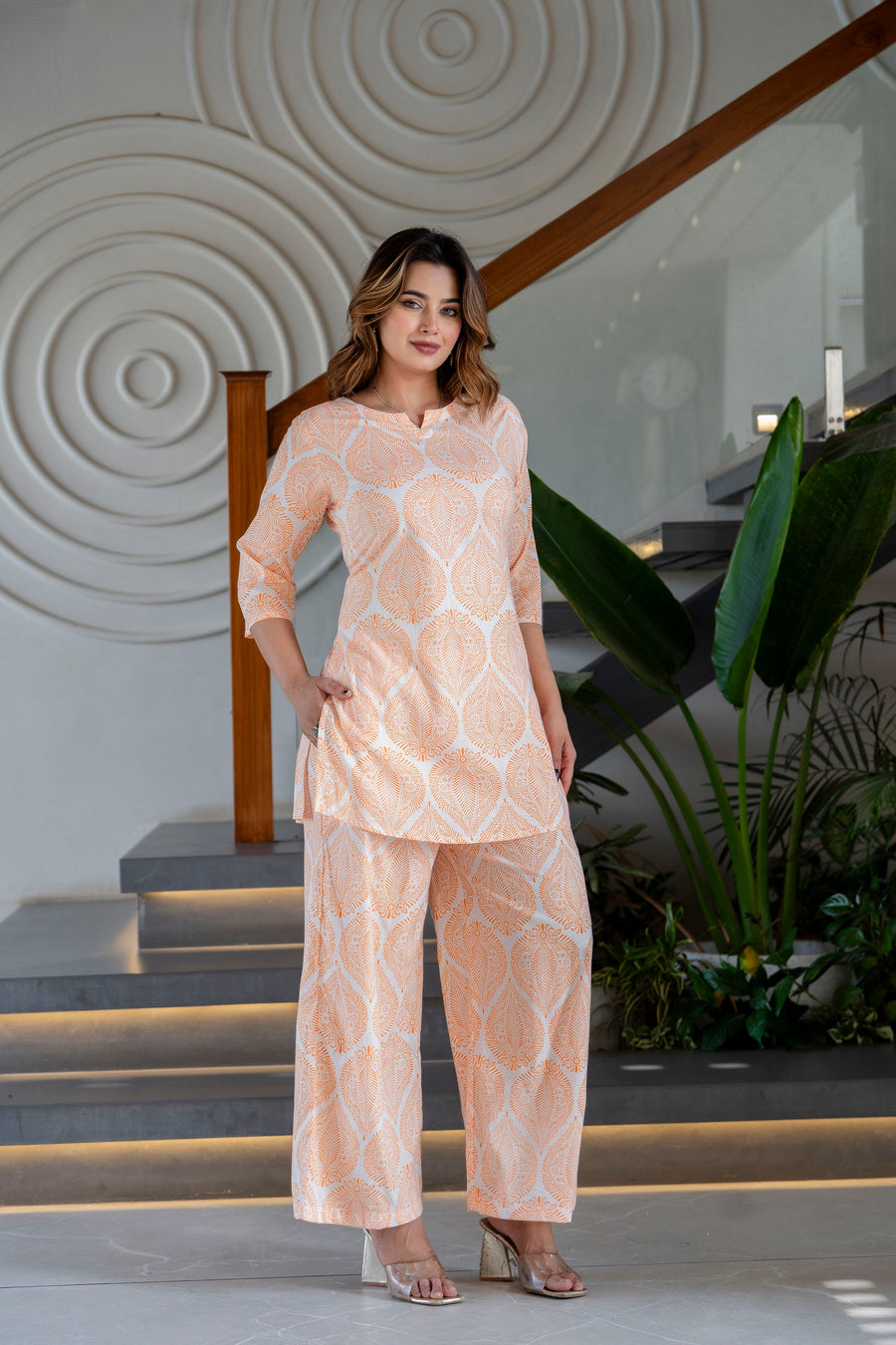 Saffron Sketch Cotton Co-ord Set — image 5