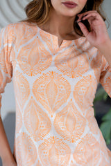 Saffron Sketch Cotton Co-ord Set