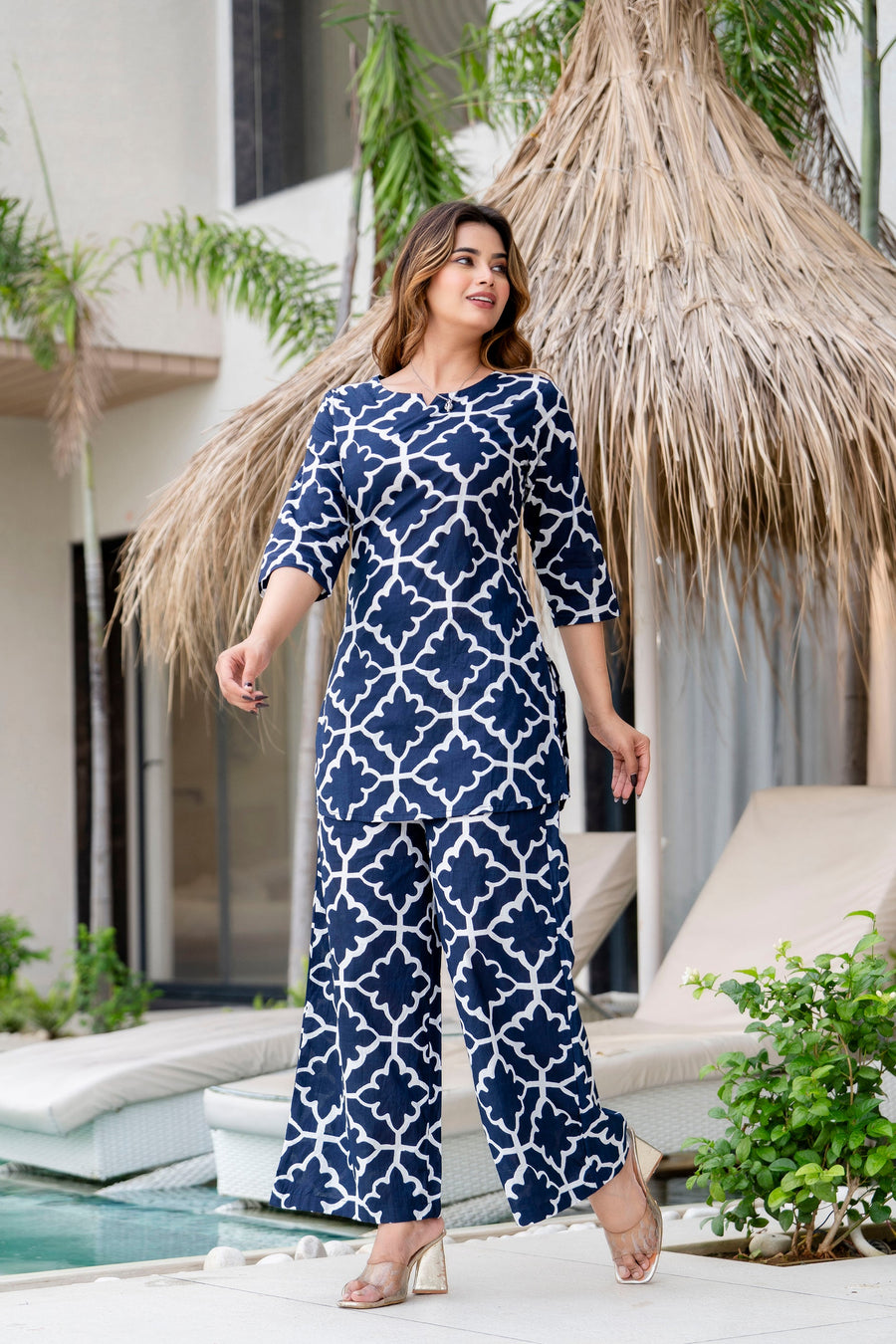 Azurestroke Cotton Co-ord Set — image 3
