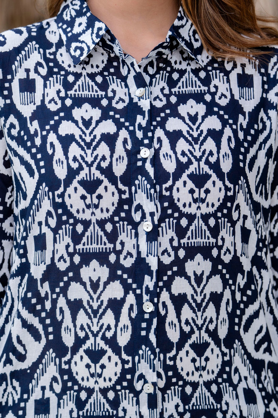 Blue Mirage Abstract Cotton Co-ord Set — image 8