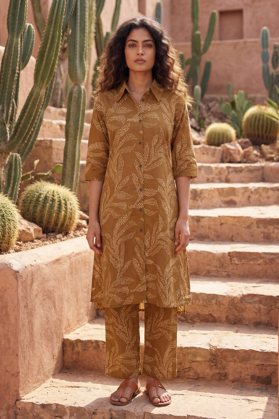 Warm Canvas Brown Cotton Co-ord Set — image 7