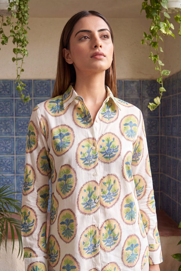 Snowfield White Cotton Shirt