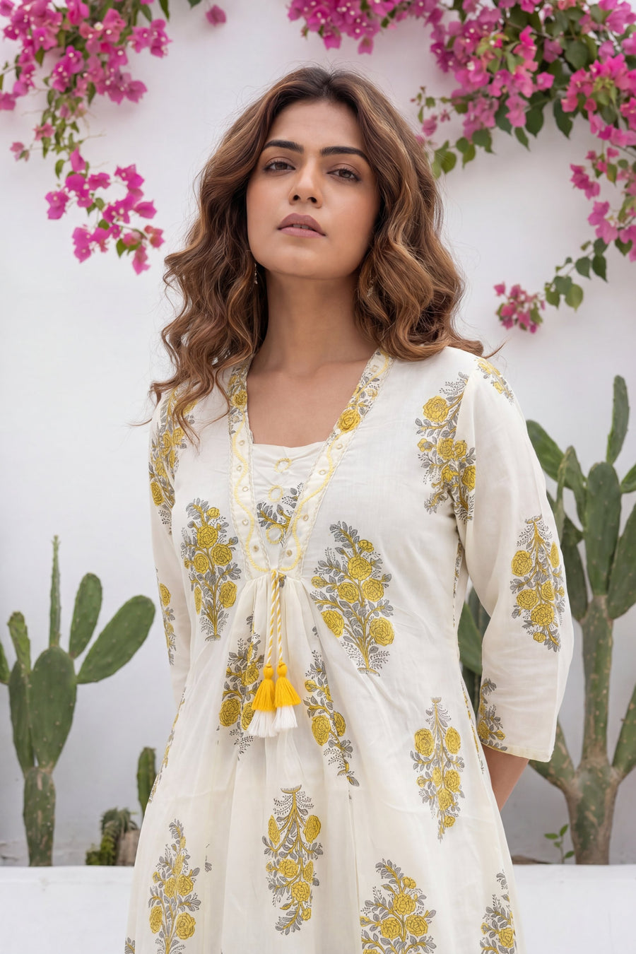 Raag Ivory Scattered Buti Cotton Suit Set — image 4